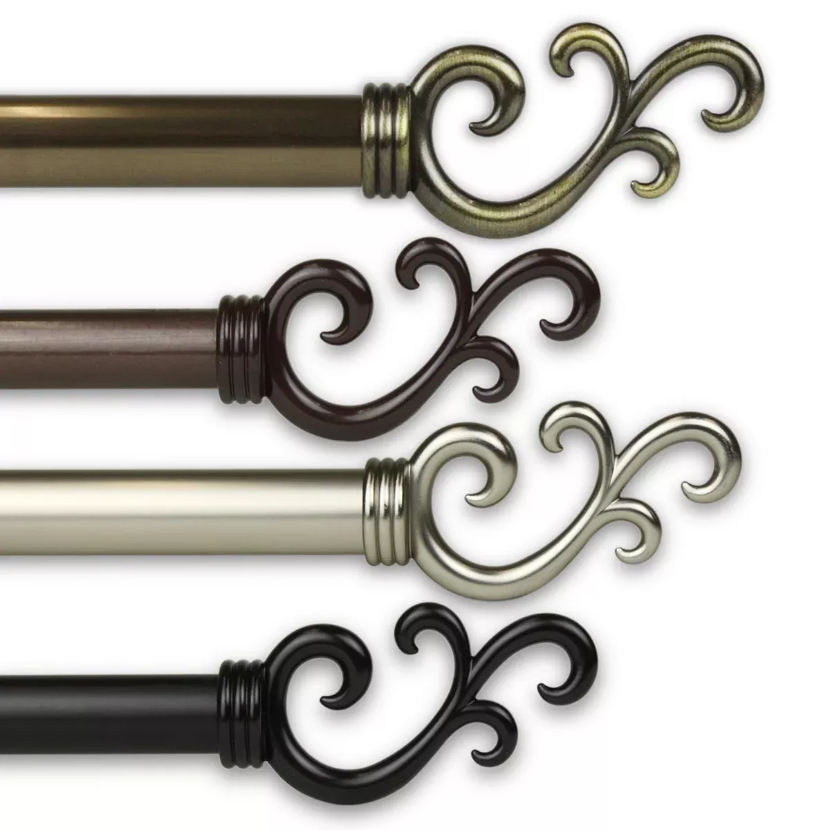Swan 13/16" Single Curtain Rod