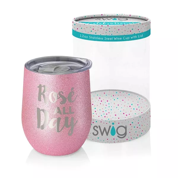 Swig Celebrations 12oz Wine-Rose All Day
