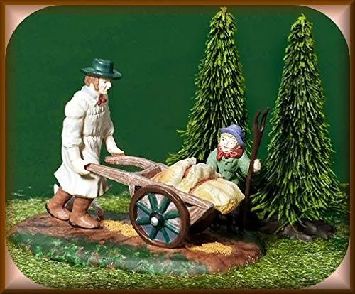 "Taking Grain To The Mill" Dept. 56 Dickens Village accessory Item #58545. Introduced 2001 and retired 2003.