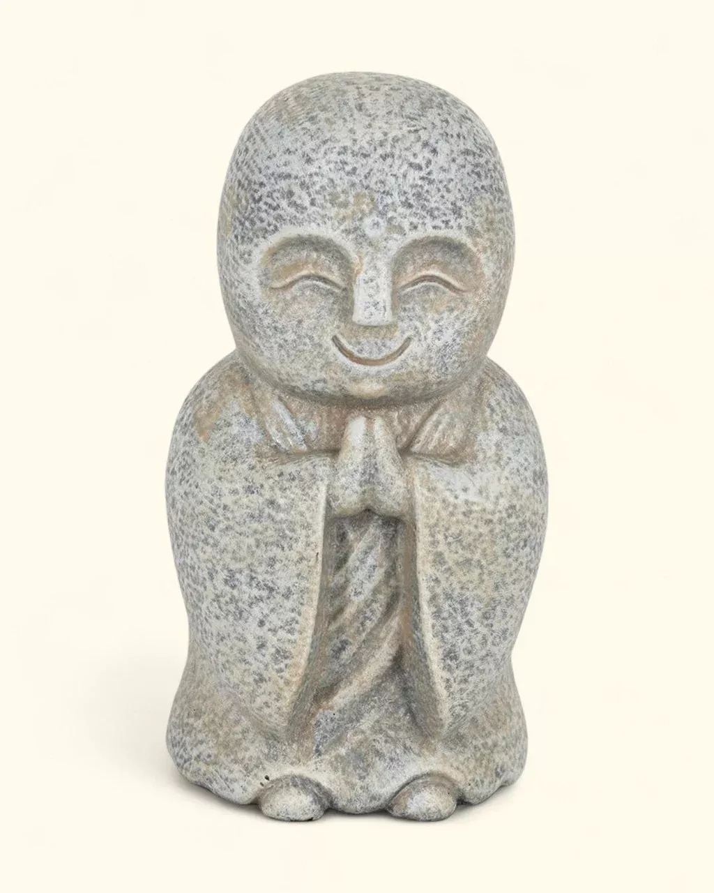 Textured Jizo Namaste Statue
