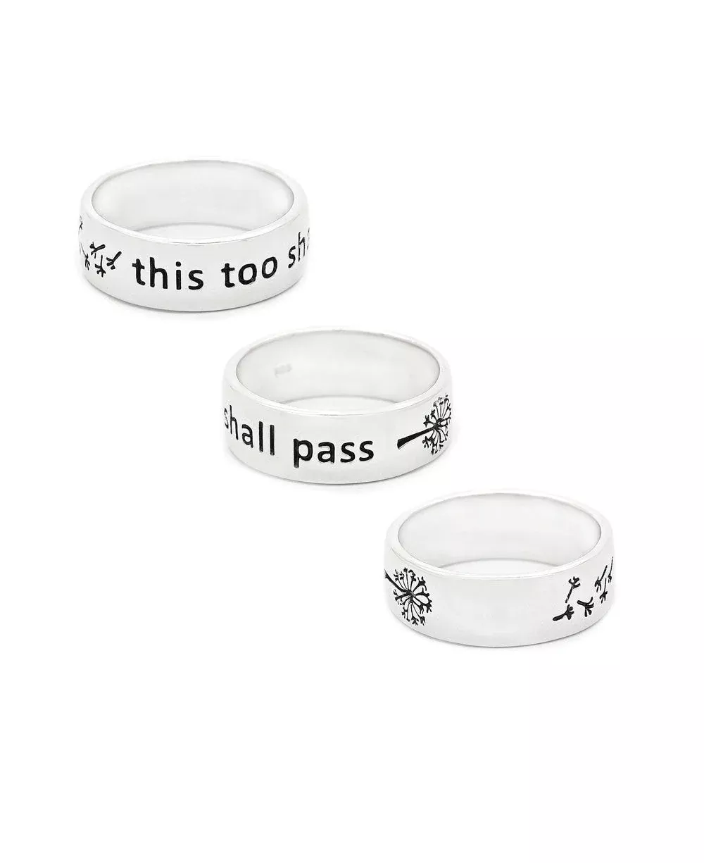 This Too Shall Pass Sterling Silver Band Ring