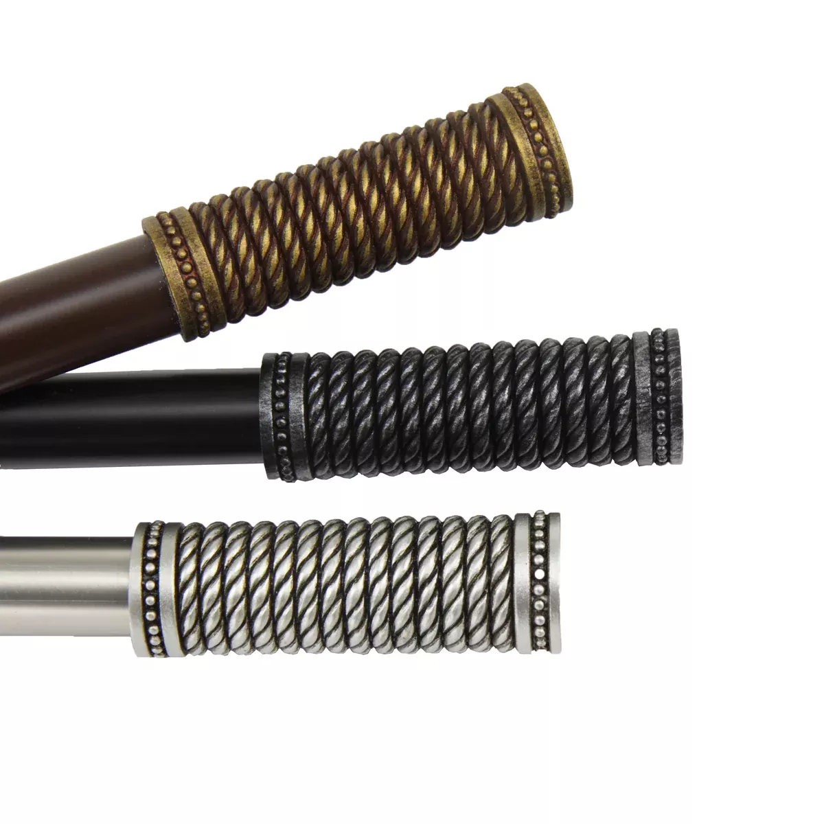 Threaded 13/16" Single Curtain Rod