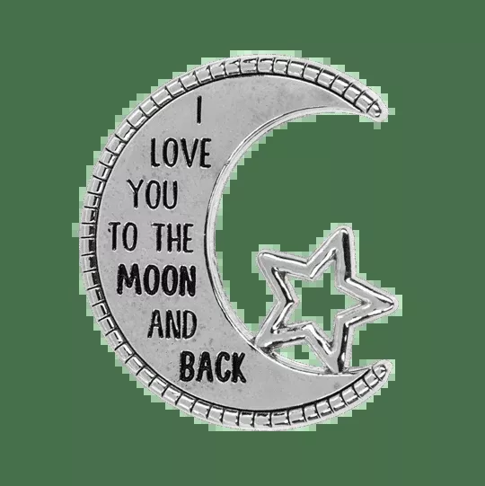 To The Moon & Back - Moon & Star Charm