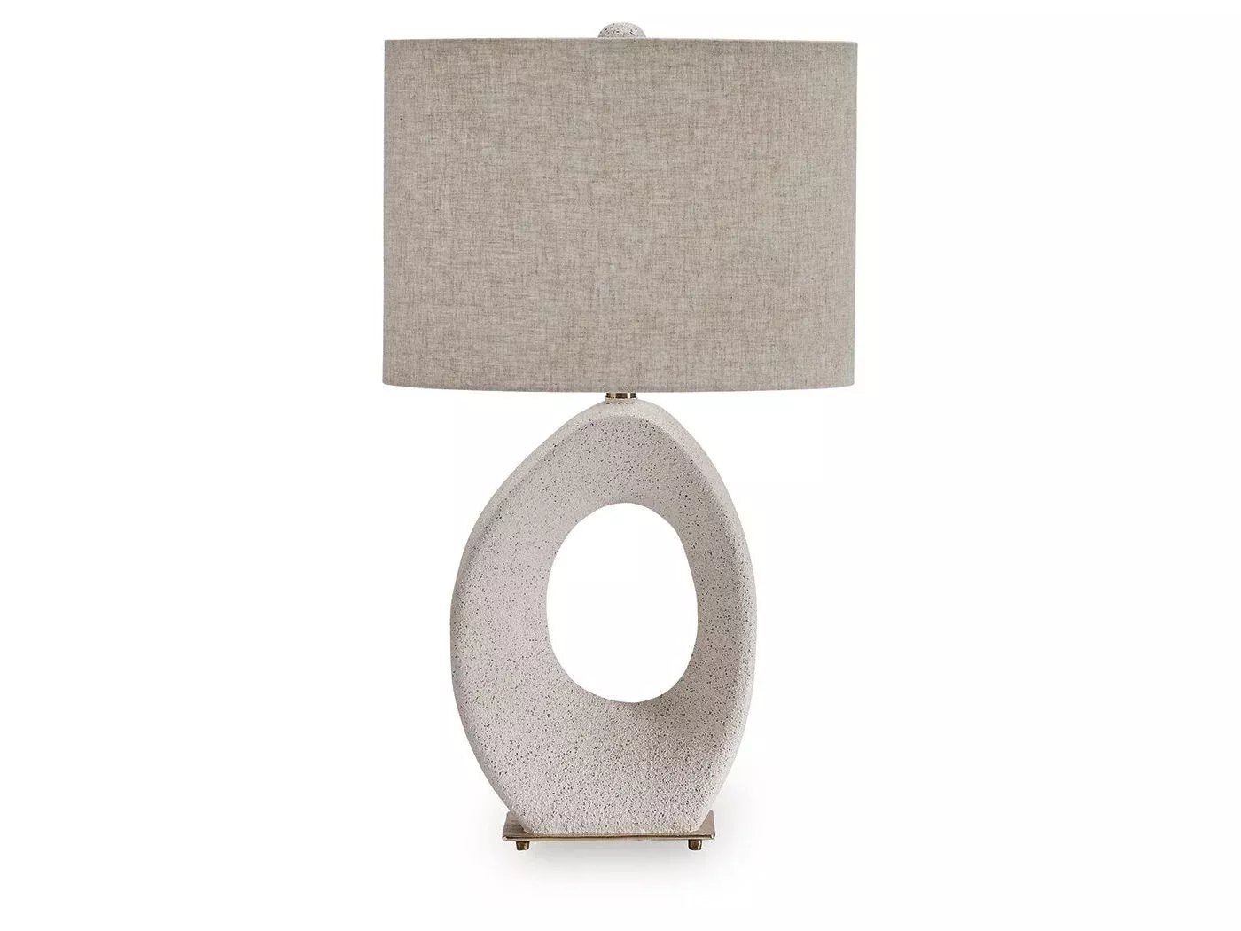 Trentlen - Paper Table Lamp - Cream / Gold Finish