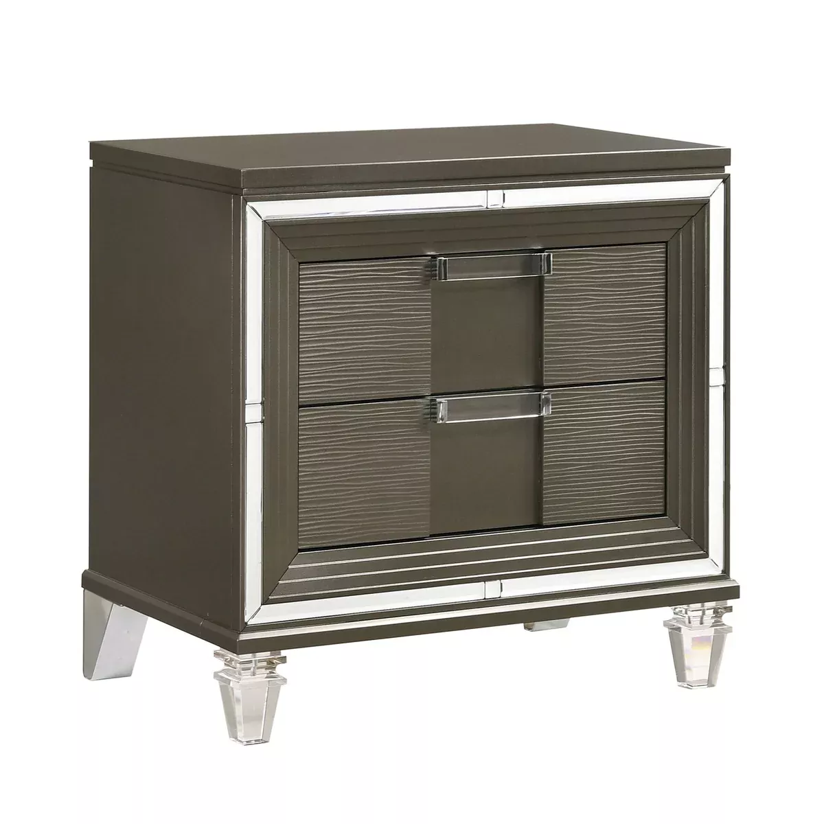 Twenty Nine - 2-Drawer Nightstand With USB - Dark Brown