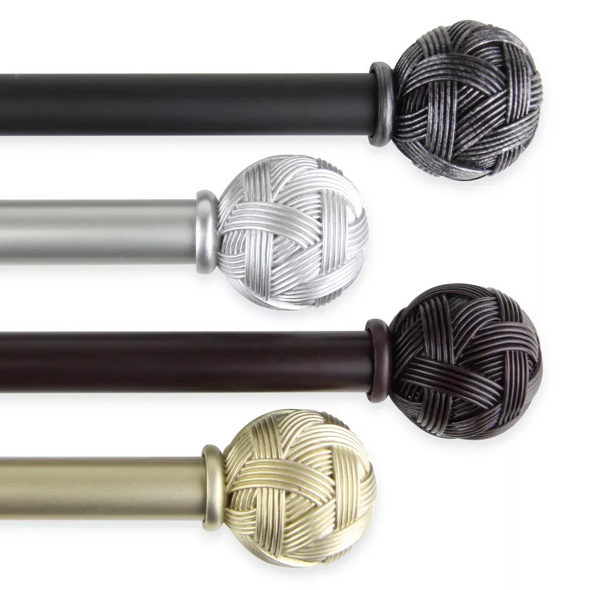 Twine 1" Single Curtain Rod