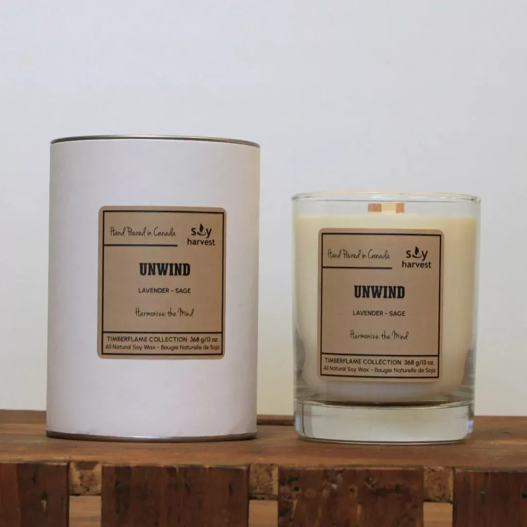 Unwind Timberflame Candle