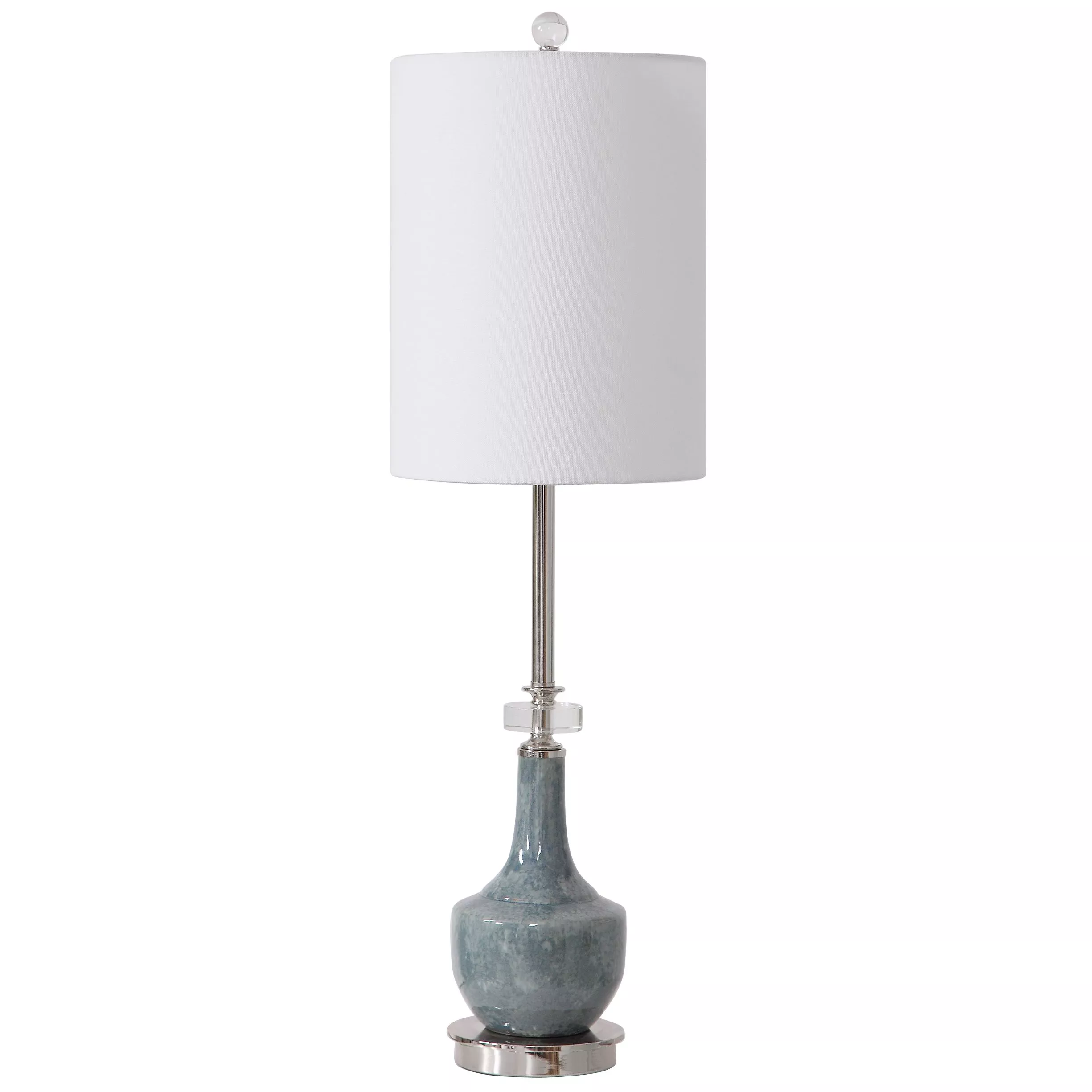 Uttermost Piers Mottled Blue Buffet Lamp