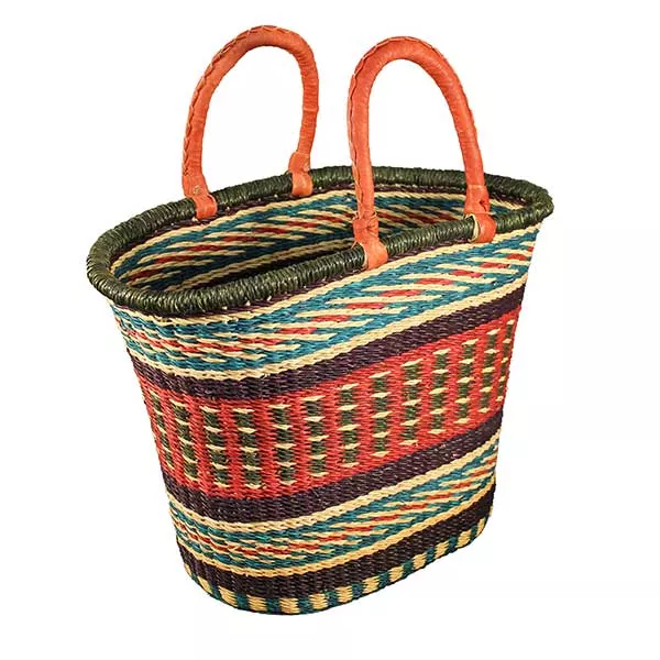 V-Shape Oval Basket: African Market Baskets