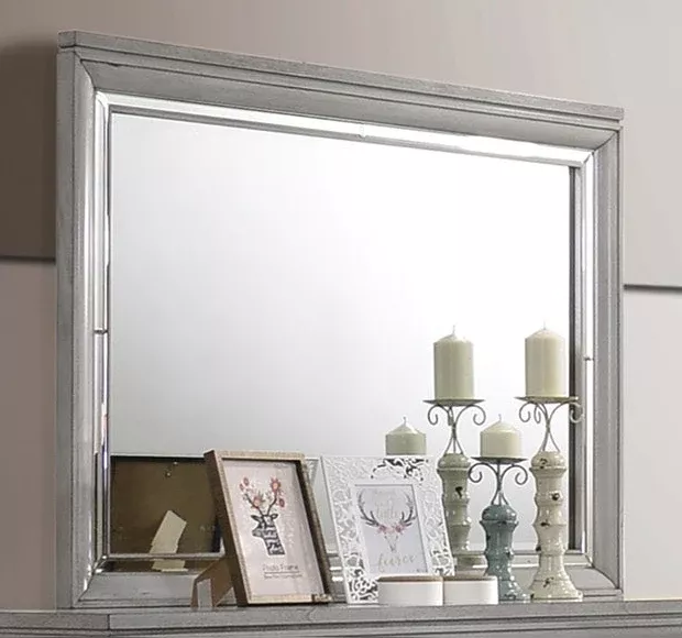 Vail Mirror In Grey