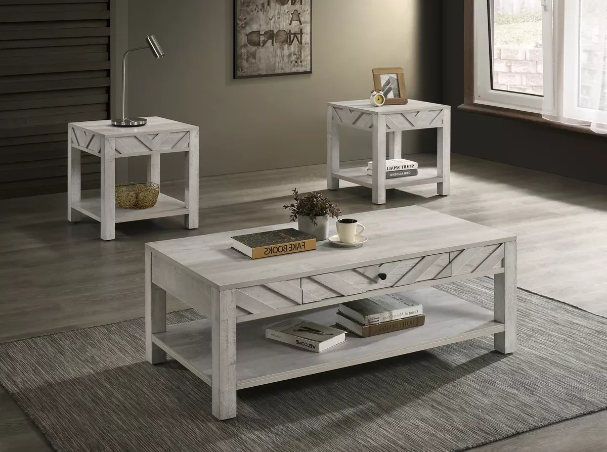 Valor - 3 Piece Cocktail Set - Antique White