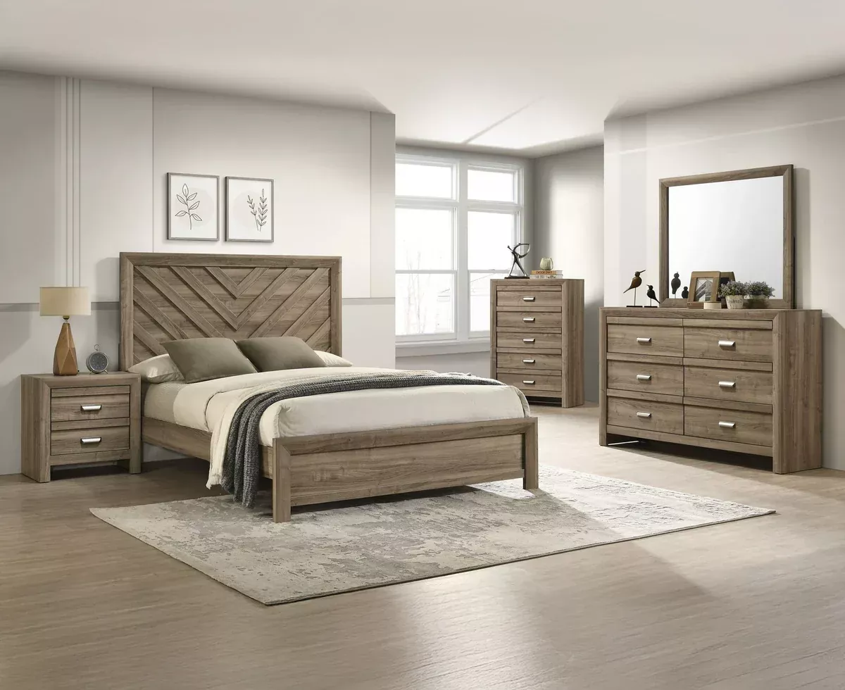 Valor Light Brown Bedroom Suites