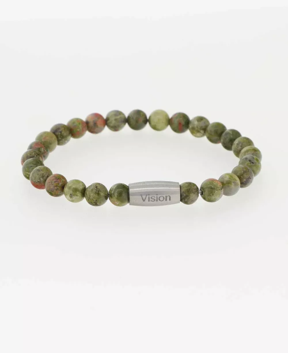 Vision Unakite Gemstone Bracelet