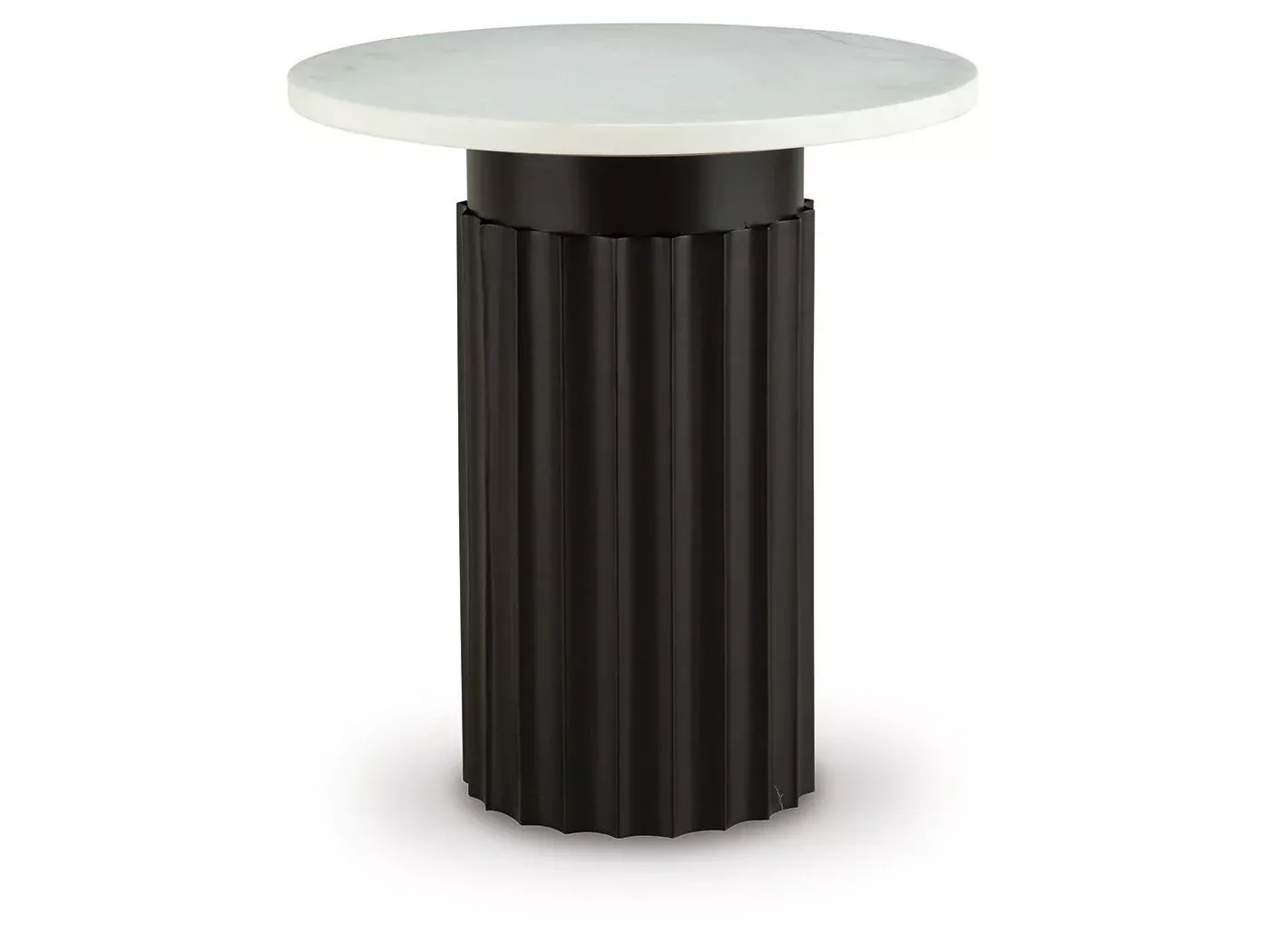 Wainstone - Accent Table - Black / White