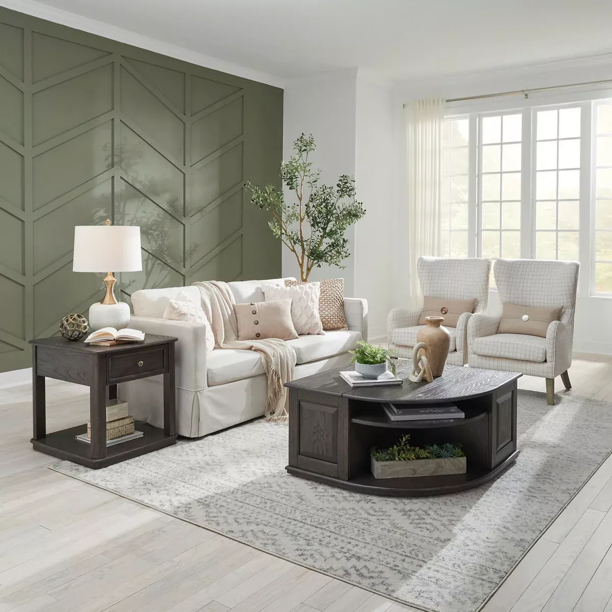 Wallace - 3 Piece Set - Aged Oak