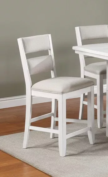 Wendy White Counter Height Chair