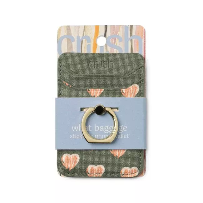 "What Baggage" Stickable Phone Wallet