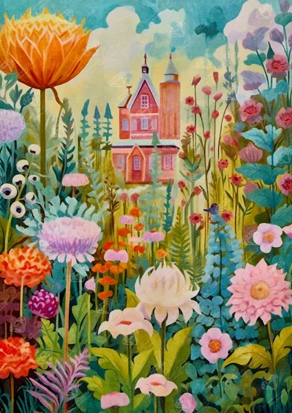 Whimsical Gardens & Pink House