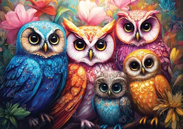 Whimsical Owls