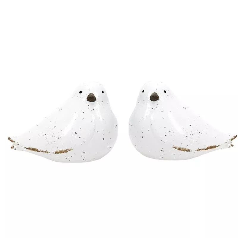 White Ceramic Bird