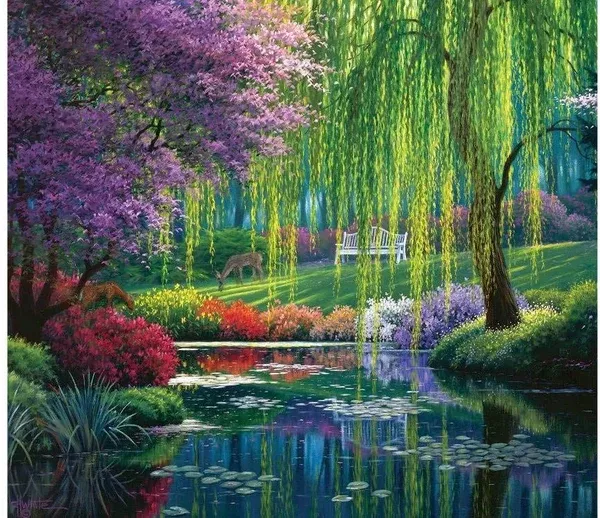 Willow Pond 300 Piece Jigsaw Puzzle by SunsOut