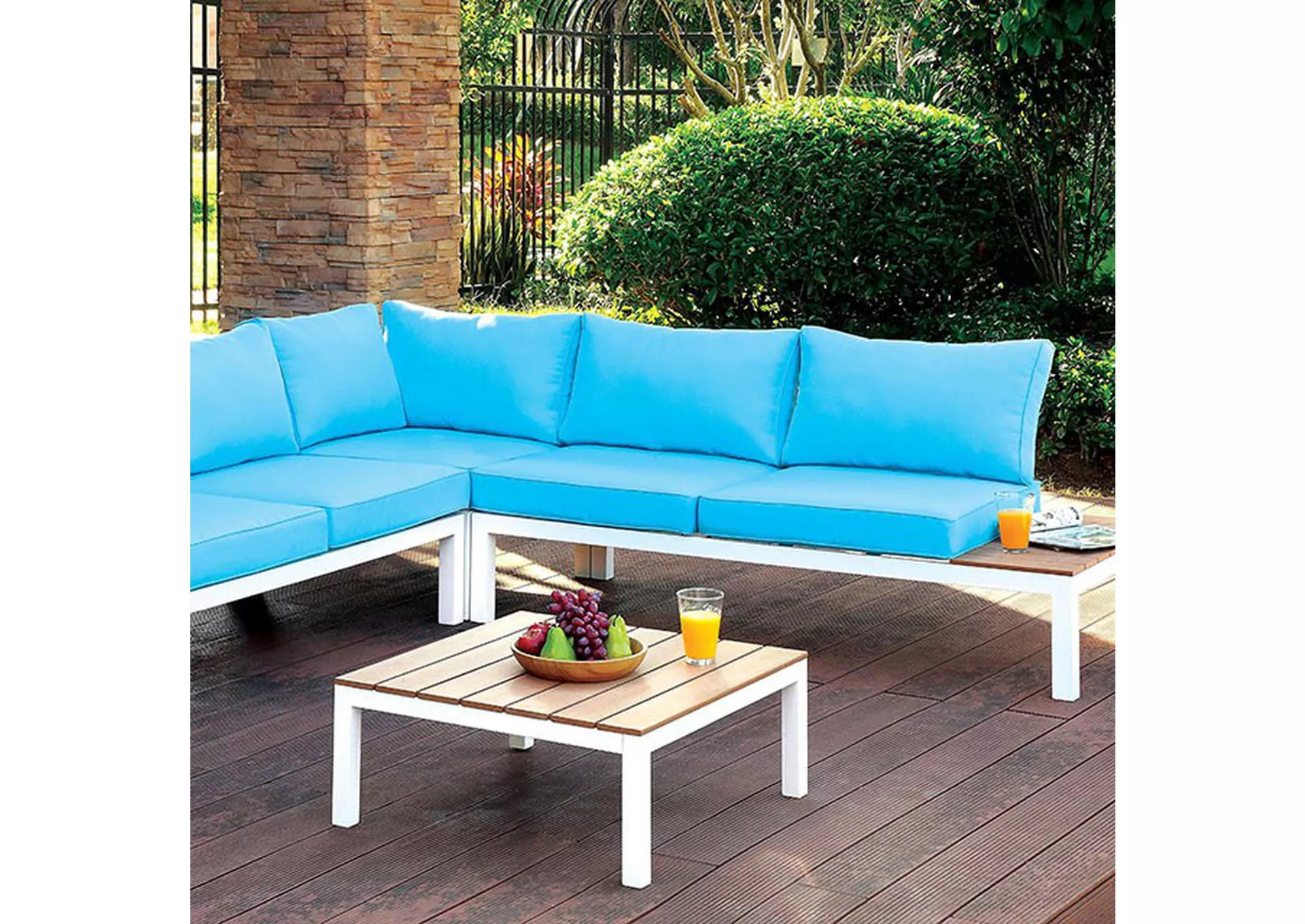 Winona - Patio Sectional w/ Ottoman