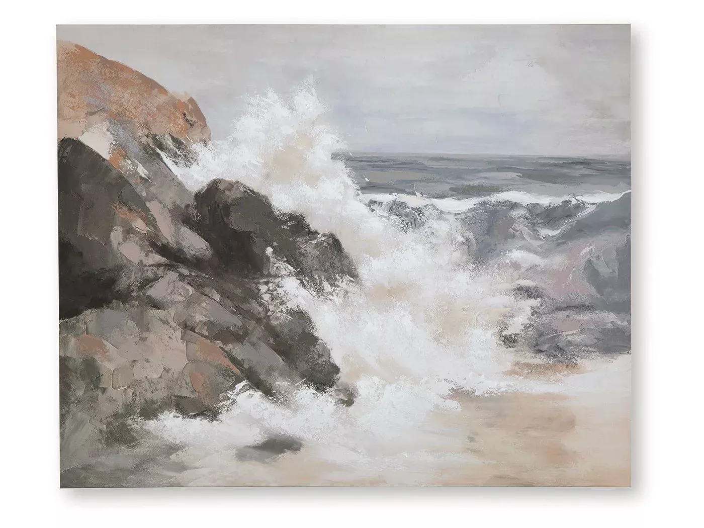 Worthner - Wall Art - Tan / Gray / White