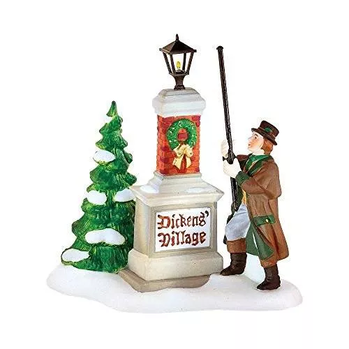 "Ye Olde Lamplighter" Dickens Village Sign