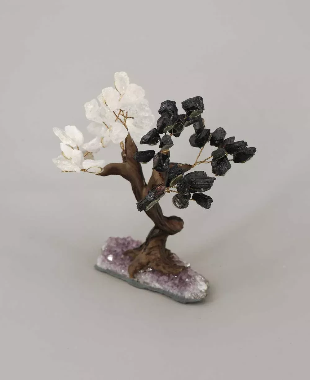 Yin Yang Gemstone Bonsai Tree for Balance