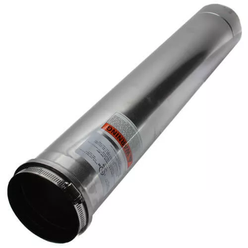 Z-Flex 2SVEPWC0502 5" Round 24" Vent Pipe for Horizontal Venting - Category III Stainless Steel
