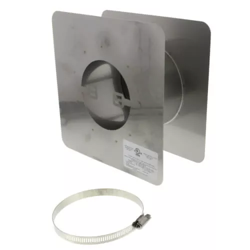 Z-Flex 2SVWT04 4" Wall Thimble for Horizontal Venting - Category III Stainless Steel