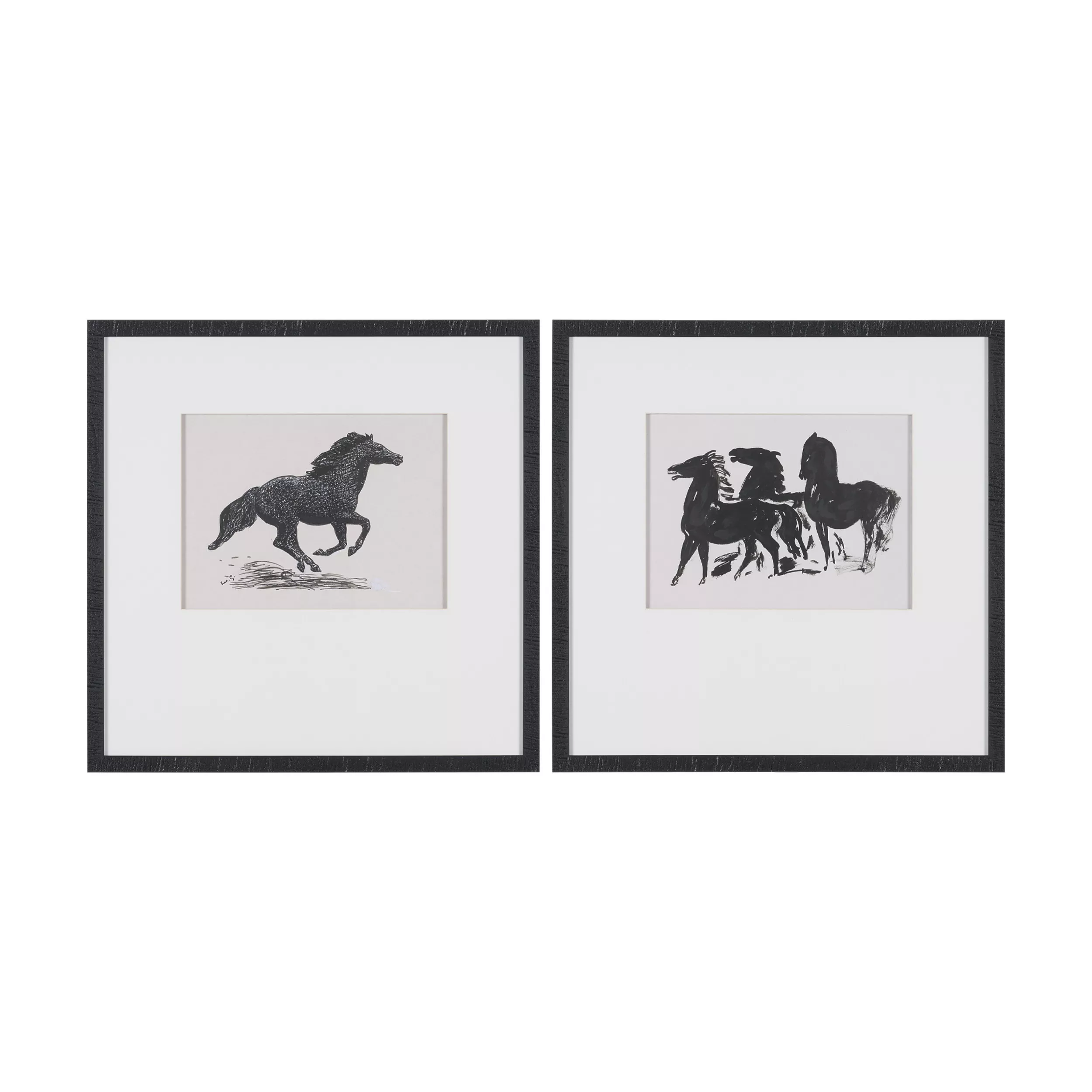 Zwarte Paarden (set of 2)